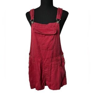 Garage Red Shorts Overalls
